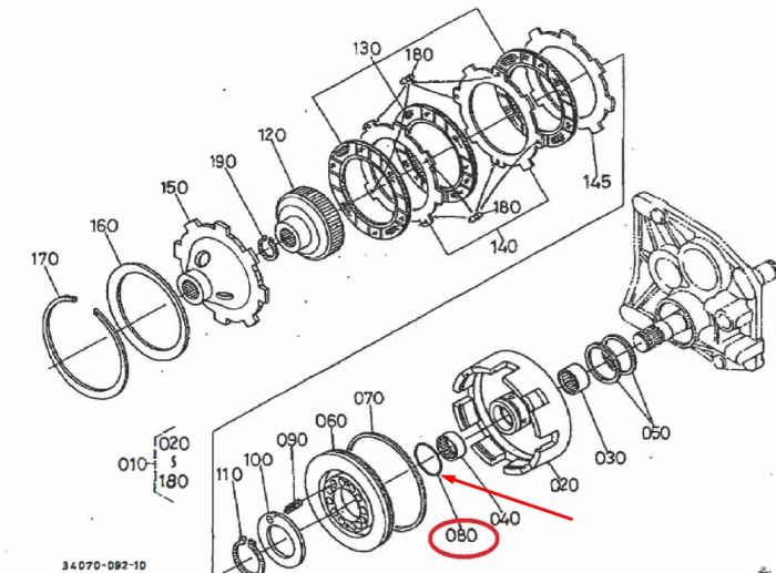 Kubota 04811-06370 Ушільнююче кільце для GL220