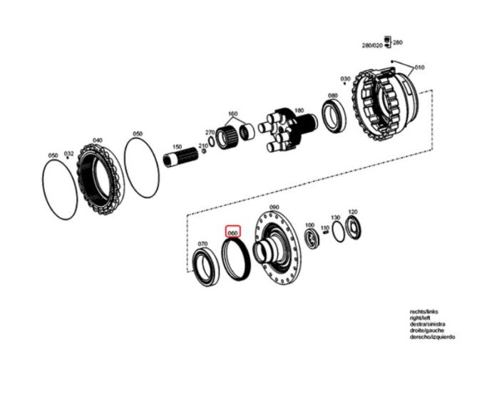 ZF 0501.329.658, ZGAQ-02769, 333/H8368, 332/F6243, 367-0570, K9000279 Сальник ступиці 270x250x30
