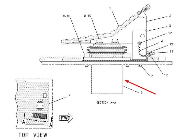 Caterpillar 087-5675 Плунжер джойстика для 320, 330