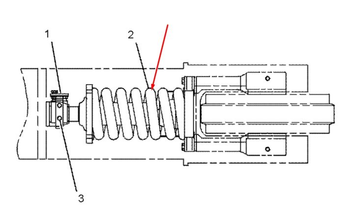 Caterpillar 1028118 Натягувач гусениці для 315, 317