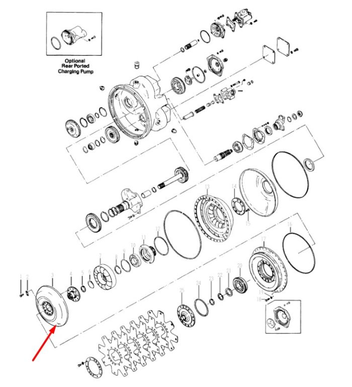 241554 Турбіна Dana Spicer C5000, CL5000, 34000, 36000