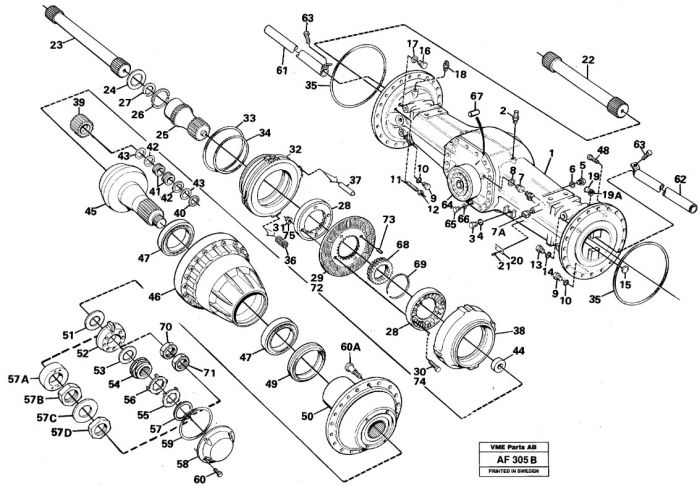 Сальник бортового редуктора 11034825 Volvo L120, L150 даукон, ущільнення