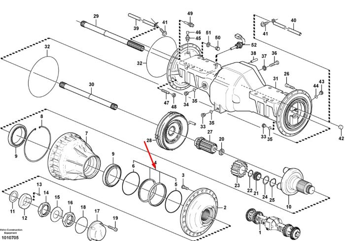 Сальник бортового редуктора 11102685 Volvo L150, L180 даукон, ущільнення