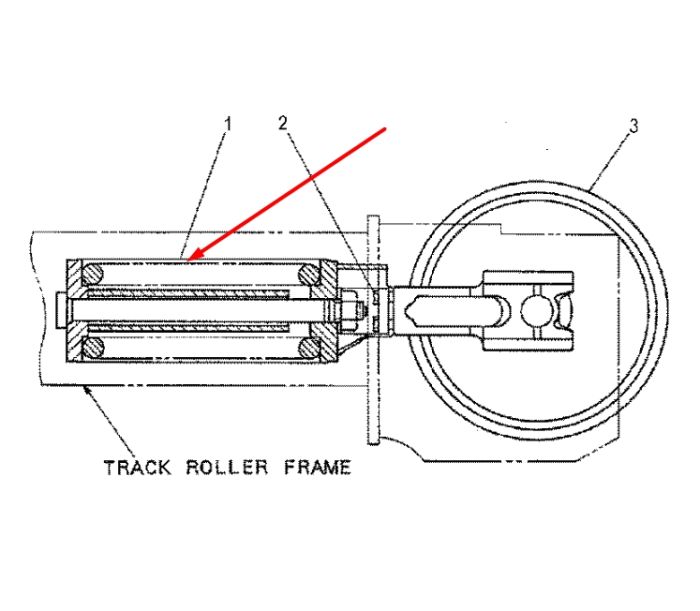 Caterpillar 1156423 Натягувач гусениці для 318B, 320B