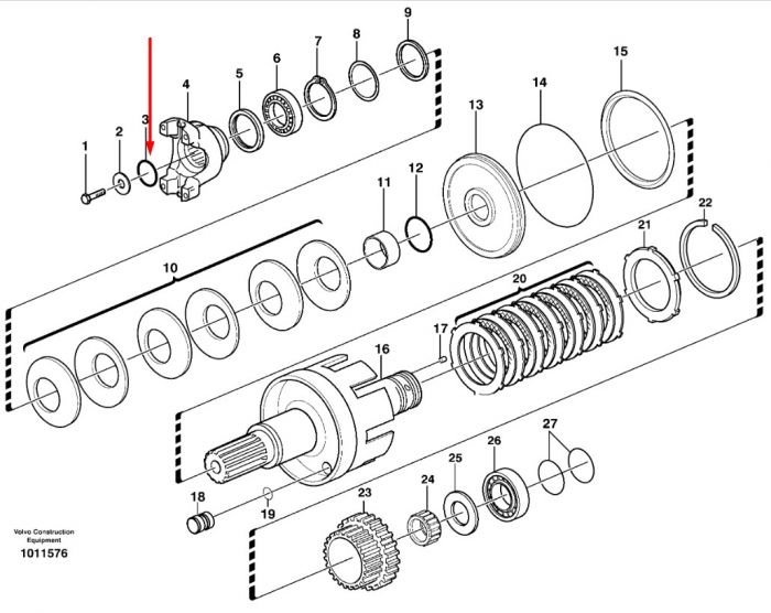 028131 (83983528, CA0028131, 11709051, VOE11709051) Кольцо уплотнительное Carraro 4143 2-221 36.1x3.53