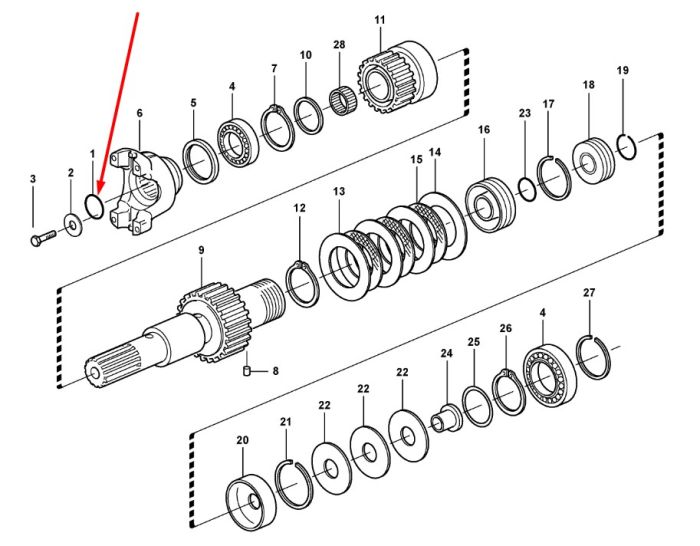 358645A1 (139197, 11709076, CA0139197, 6194343M1) Кільце ущільнювача New Holland, Case