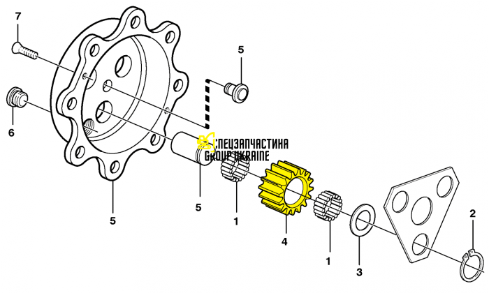135947 планетарна шестерня сателіт Карраро