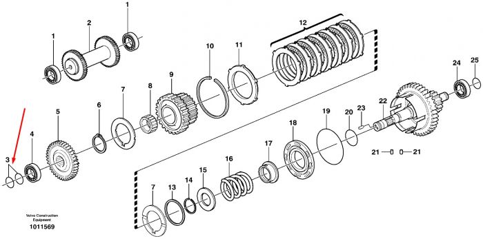 148565 (87705461, VOE11712955, CA0148565B) Кільце ущільнювальне Carraro D40 