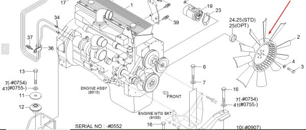 Hyundai 11NB-00051 Крильчатка для R500LC7