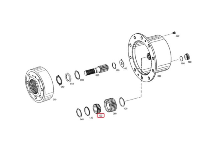 ZF 4472.329.011 Підшипник сателіту для APL-B745, APL-B755
