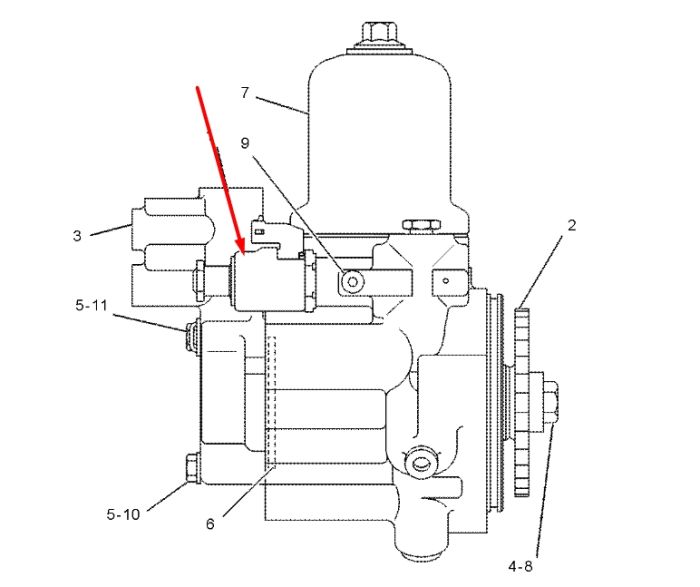 Caterpillar 1225053 Датчик контролю упорскування палива D5, D6
