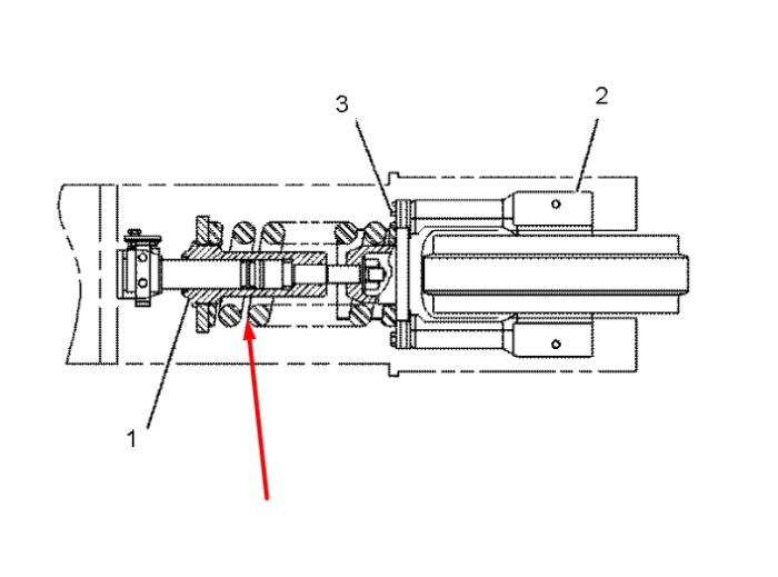 Caterpillar 1225176 Натягувач гусениці для 320