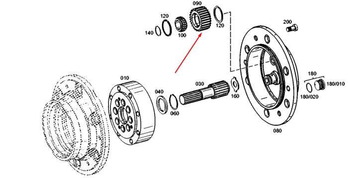 Сателіт 133700420755 (4472304162) New Holland, ZF