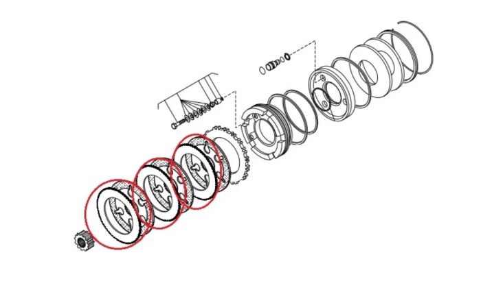 Carraro 136155 (308030A1, 204-3093, 308030A1, CA0136155, 086193397M1, 11709333) Гальмівний диск