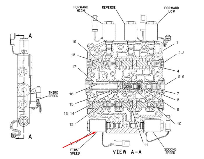 Caterpillar 1361679 Електромагнітний клапан 24V
