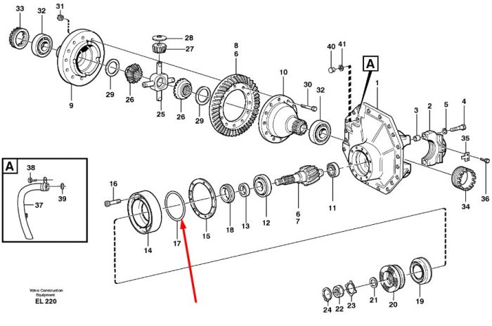 13944686 Уплотнительное кольцо Volvo L150, L180