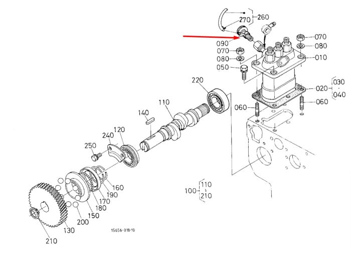 Kubota 14311-60504 Краник прокачування палива для V1903
