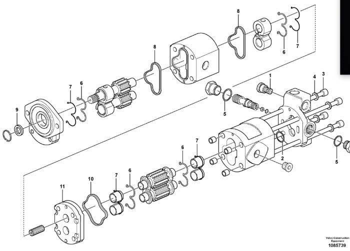 Volvo 14376727 Насос гідравлічний EW180B, EW200B