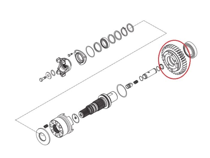 Carraro 145284 (139799, 6194422M1, 11716792) Шестерня
