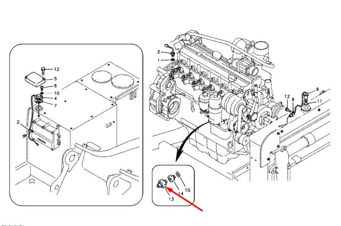 14529033 Датчик тиску масла VOLVO EC140B/EC360B