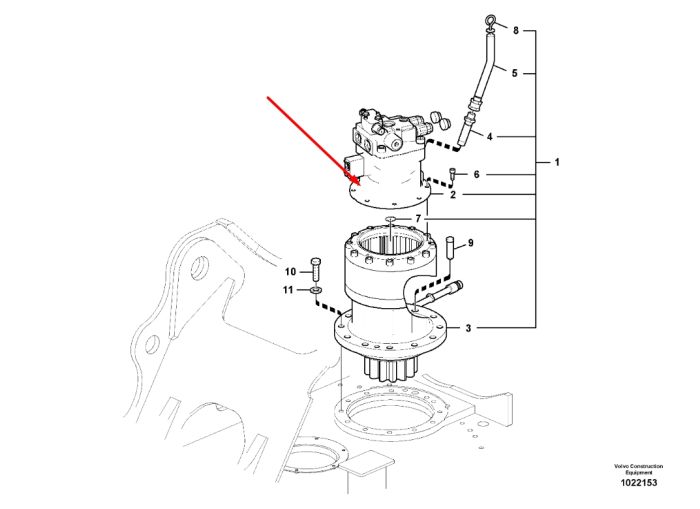 14552686 Гідромотор повороту Volvo EC210