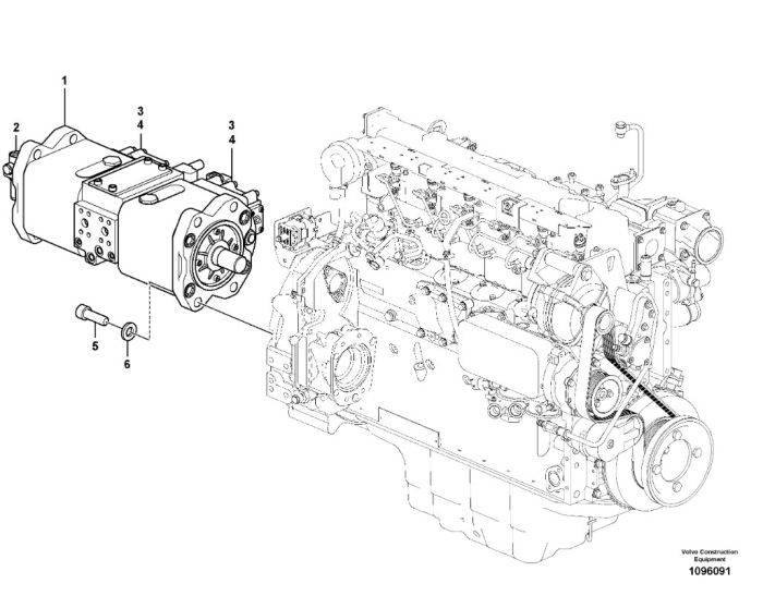 14632316 Гідравлічний насос Volvo EC300D, EC300E, PL3005D, PL3005E Kawasaki K5V160DT