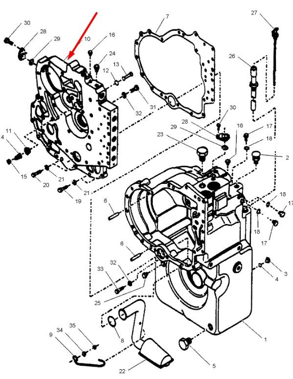 2224393 Проставка Caterpillar TH83