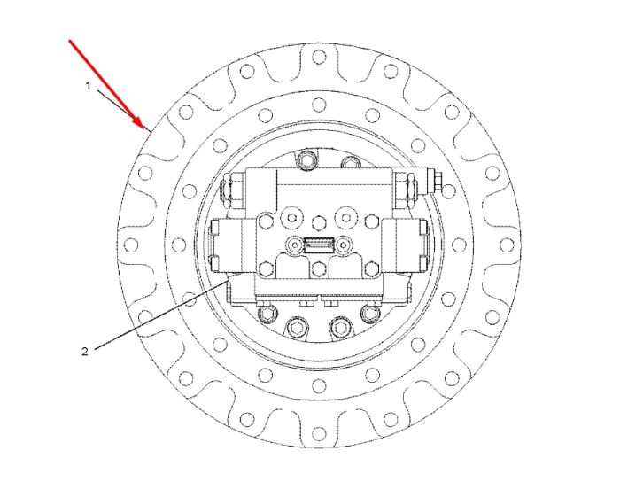148-4695 Редуктор ходу Caterpillar CAT 320С