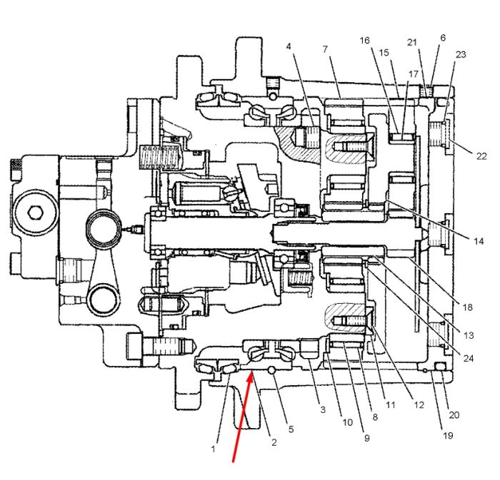 150-0909 Підшипник редуктора Caterpillar 303C