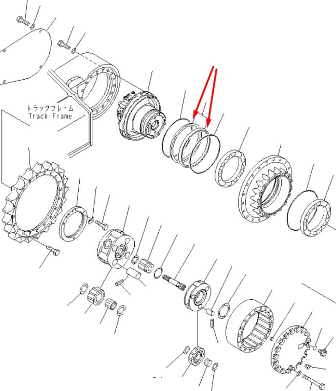 150-27-00029 Сальник бортового редуктора Komatsu D63E даукон, ущільнення