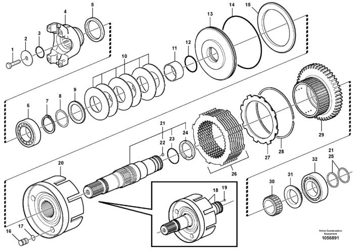 28523 (83959218, CA0028523, VOE15186831) Кільце ущільнювальне Carraro 2-136 50.47x2.62