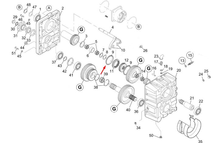 153310951 Шестерня зубчаста New Holland