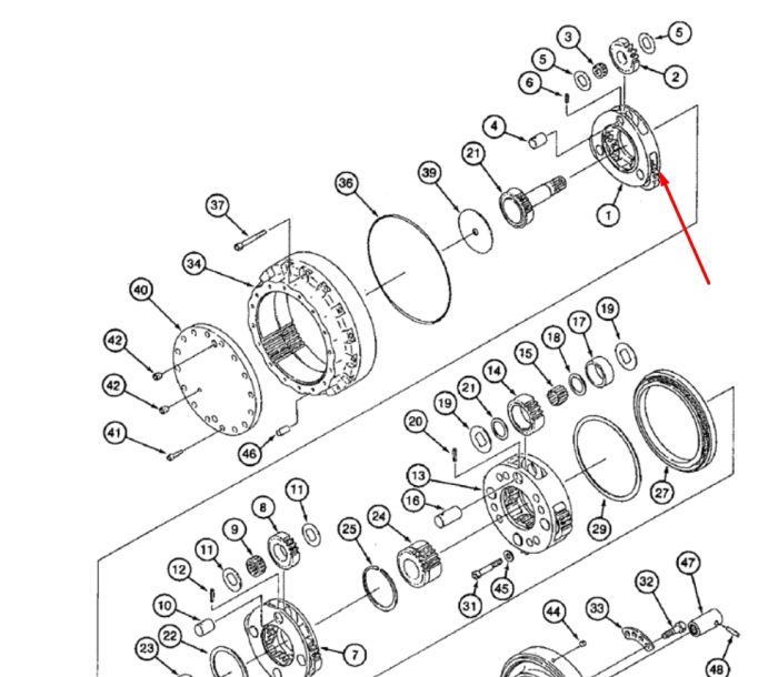 160094А1 Корпус планетарної передачі Case 9040B, 9030B