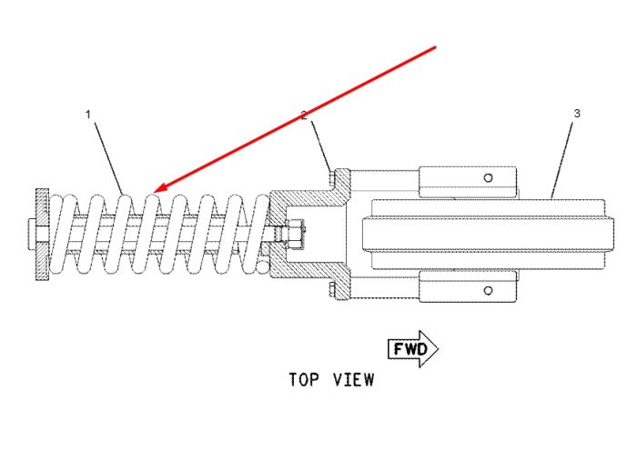 Caterpillar 1686687 Натягувач гусениці для 311, 312, 324