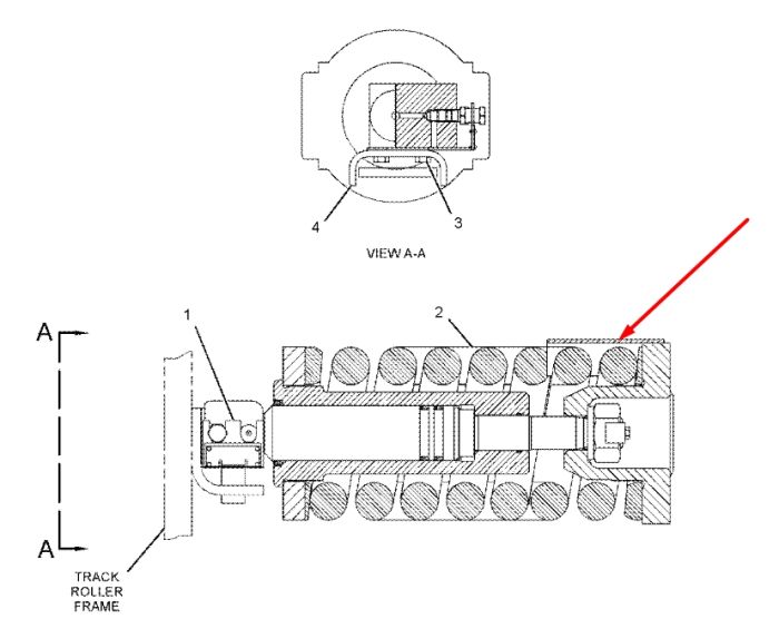 Caterpillar 1941178 Натягувач гусениці для 320C