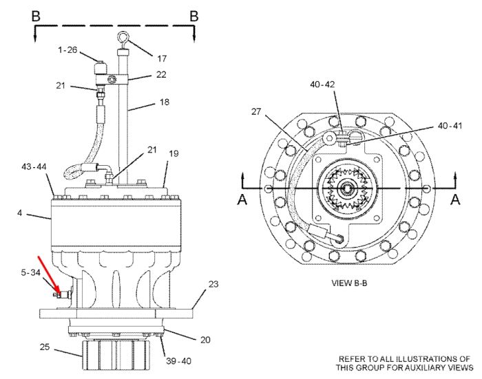 Caterpillar 1994582 Радіальний голковий роликовий підшипник 320C, 330C