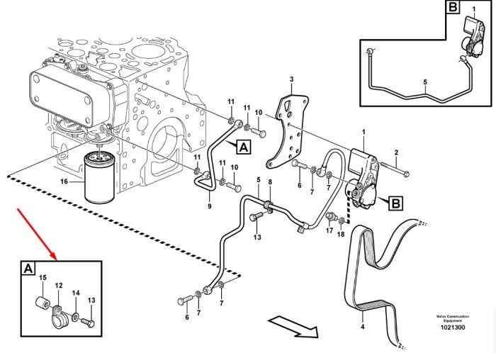 Volvo 20524154 Насос подкачки для двигателя D5D VOLVO: BL61 PLUS, BL71 PLUS