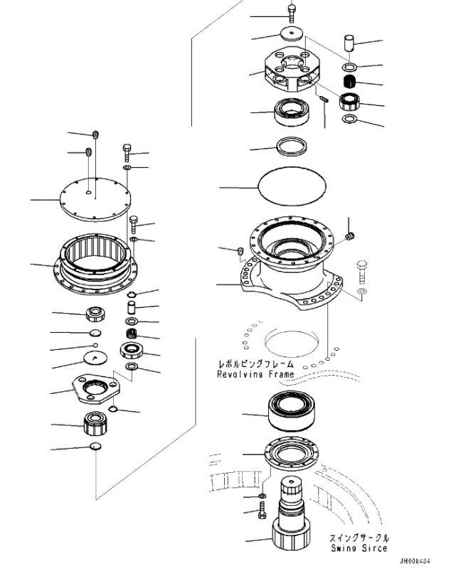 207-26-00300 Редуктор повороту башти KOMATSU PC300-8