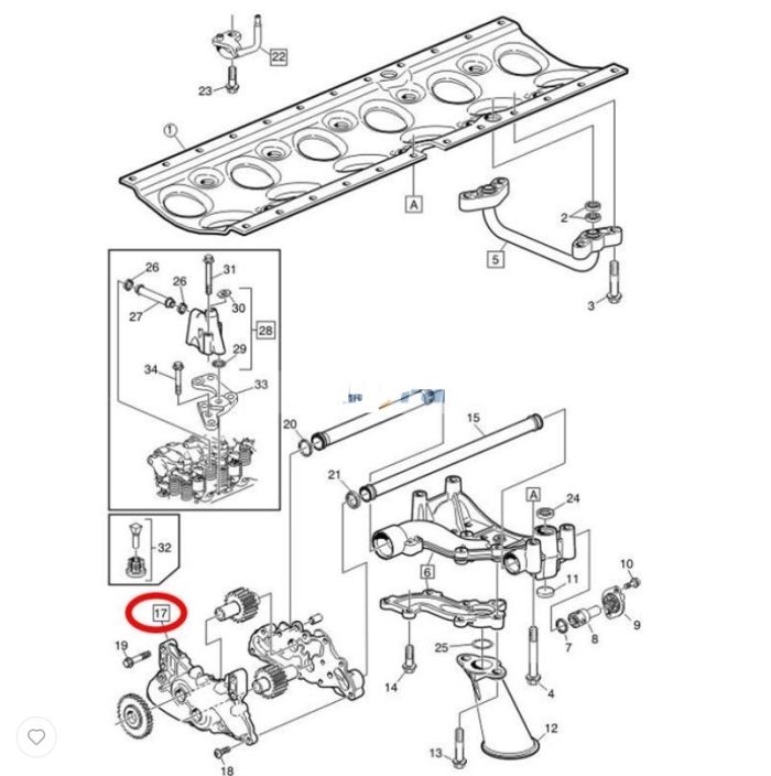Volvo 20758237 Масляний насос для Truck FM, FM9, B9R, B9S