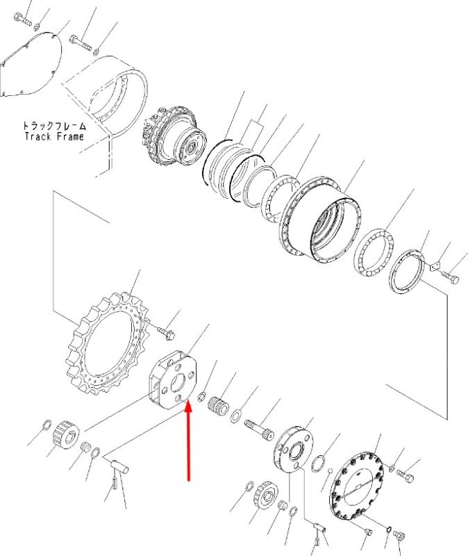208-27-71170 Друга планетарна передача редуктора KOMATSU PC400