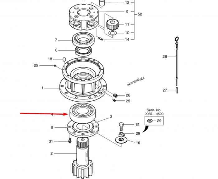 2109-9033 Підшипник DOOSAN 255LC-V