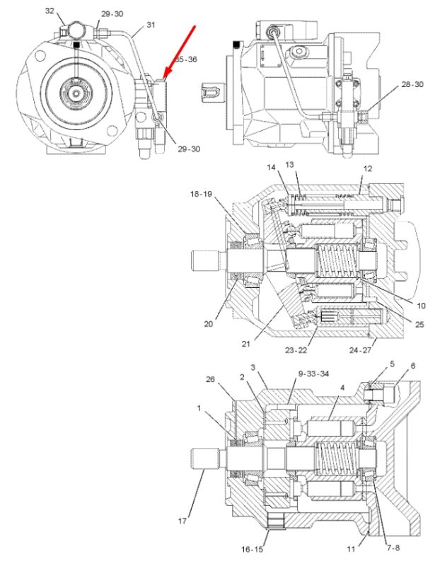 Caterpillar 2139804 Клапан насоса керування потоком