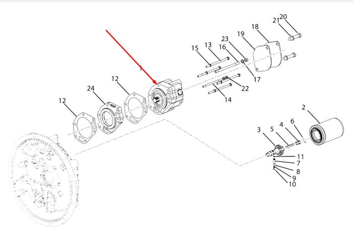 76086225 Гідравлічний насос New Holland, DANA Spicer T13000