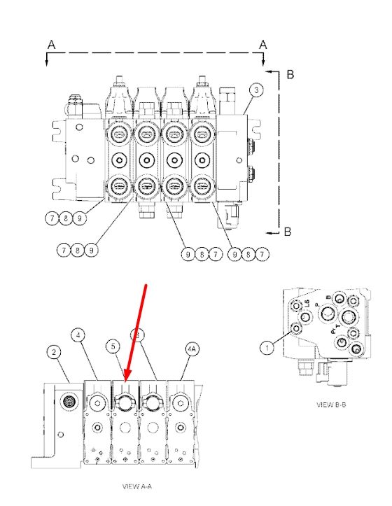 Caterpillar 227-1207 Клапан для TH220B, TH330B