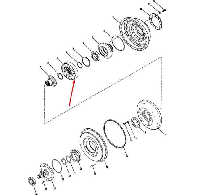 229565 Реактор гідротрансформатора Dana Spicer C270, CL270, 28000, 32000