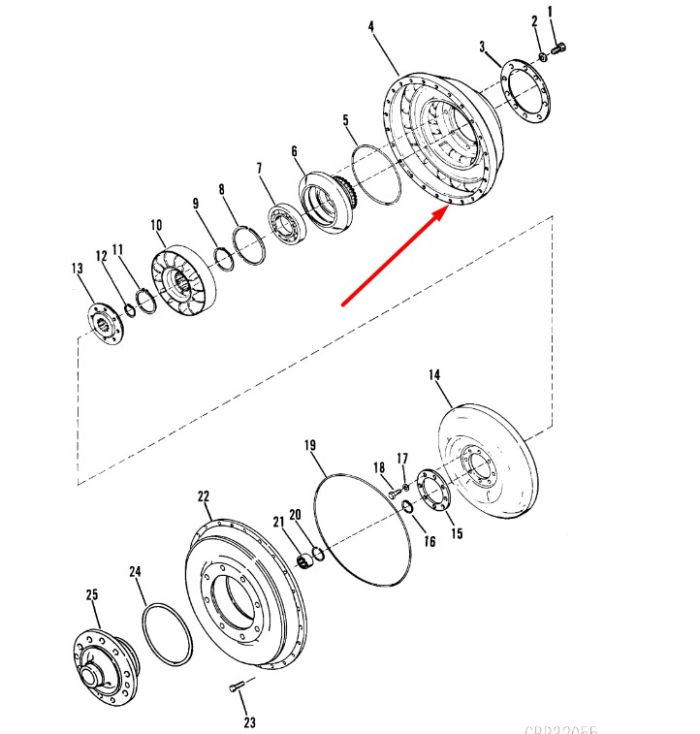 233056 Ротор Dana Spicer C320, C330, C270, CL270, 28000, 32000