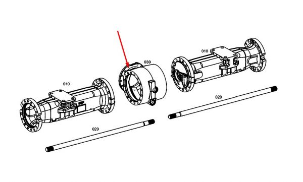 2338738 Корпус привода моста Caterpillar M318