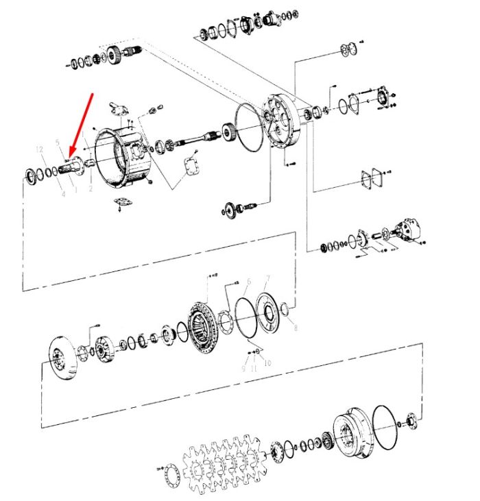 237395 Супорт статора для конвертора Dana Spicer C8000, CL8000