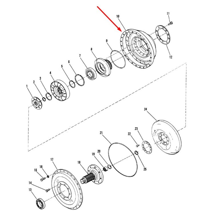 237397 Ротор Dana Spicer C320, C330, C270, CL270, 28000, 32000
