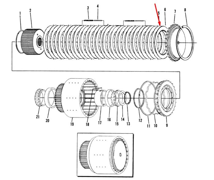 238174 Диск фрикційний сталевий Dana Spicer 28000, 32000